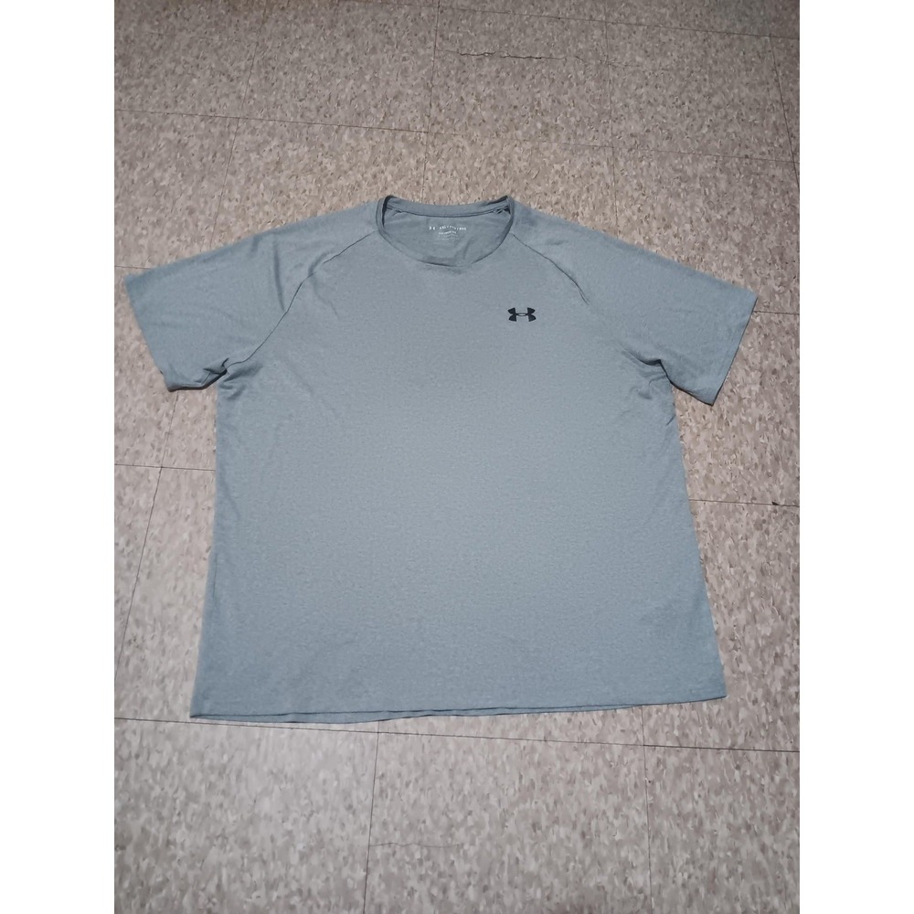 Under Armour Shirt Mens 2XL Gray Tech Tee Short Sleeve Performance Top